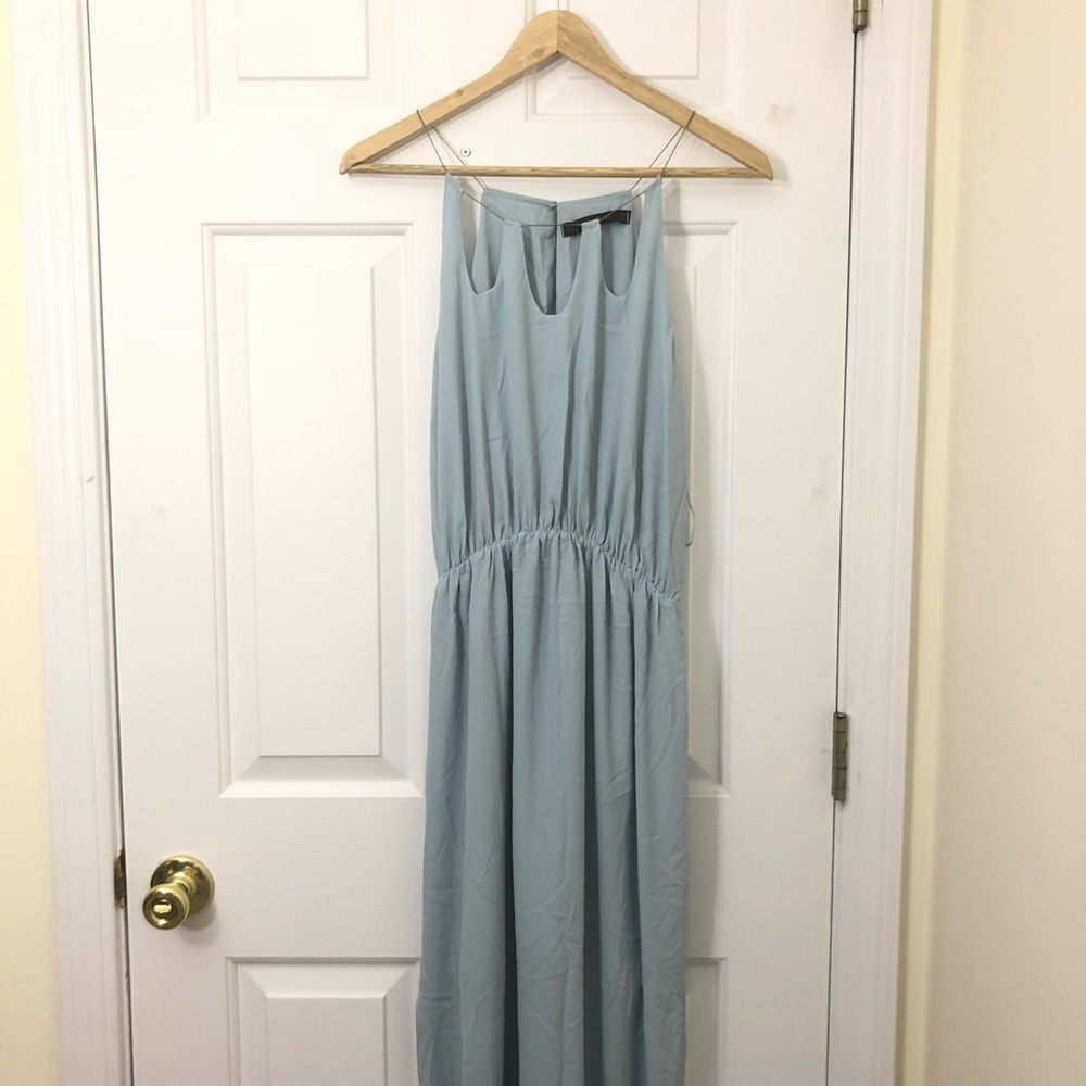 NWT Zara Baby Blue Maxi Vacation Dress